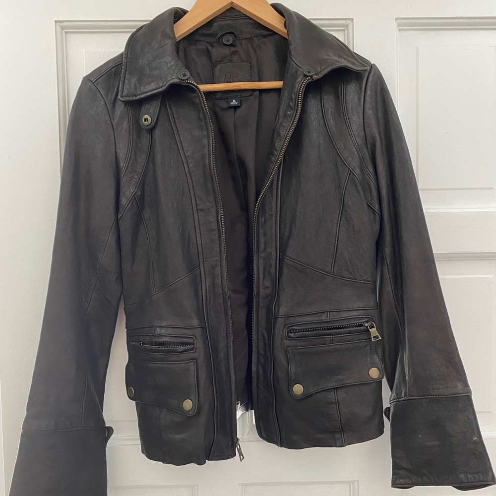 Banana republic 100% genuine leather jacket